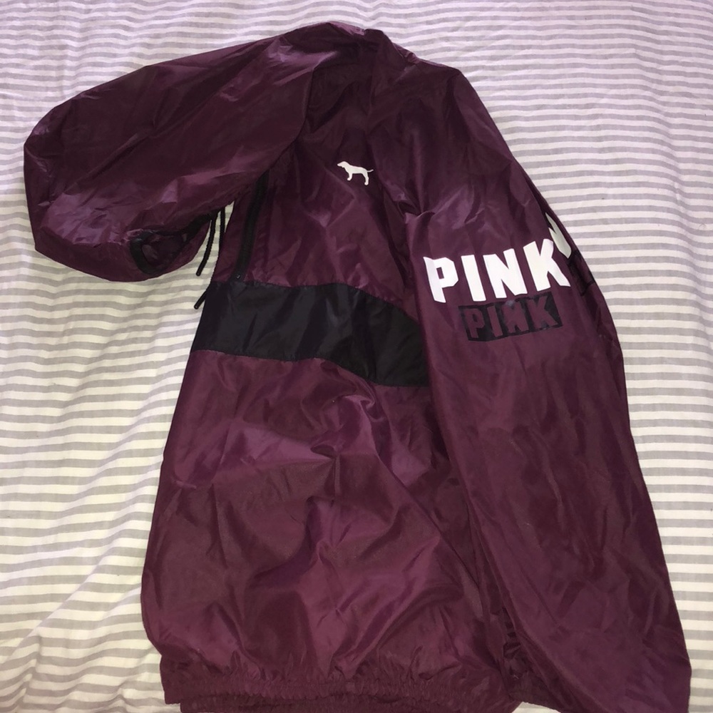 PINK - Maroon & Black Anorak